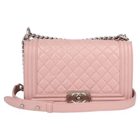 chanel le boy bag pink